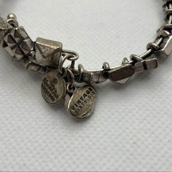 Alex and Ani silver tone wrap bracelet - Picture 3 of 6